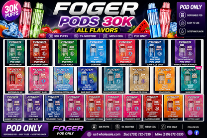 FOGER PODS VAPE 5PK