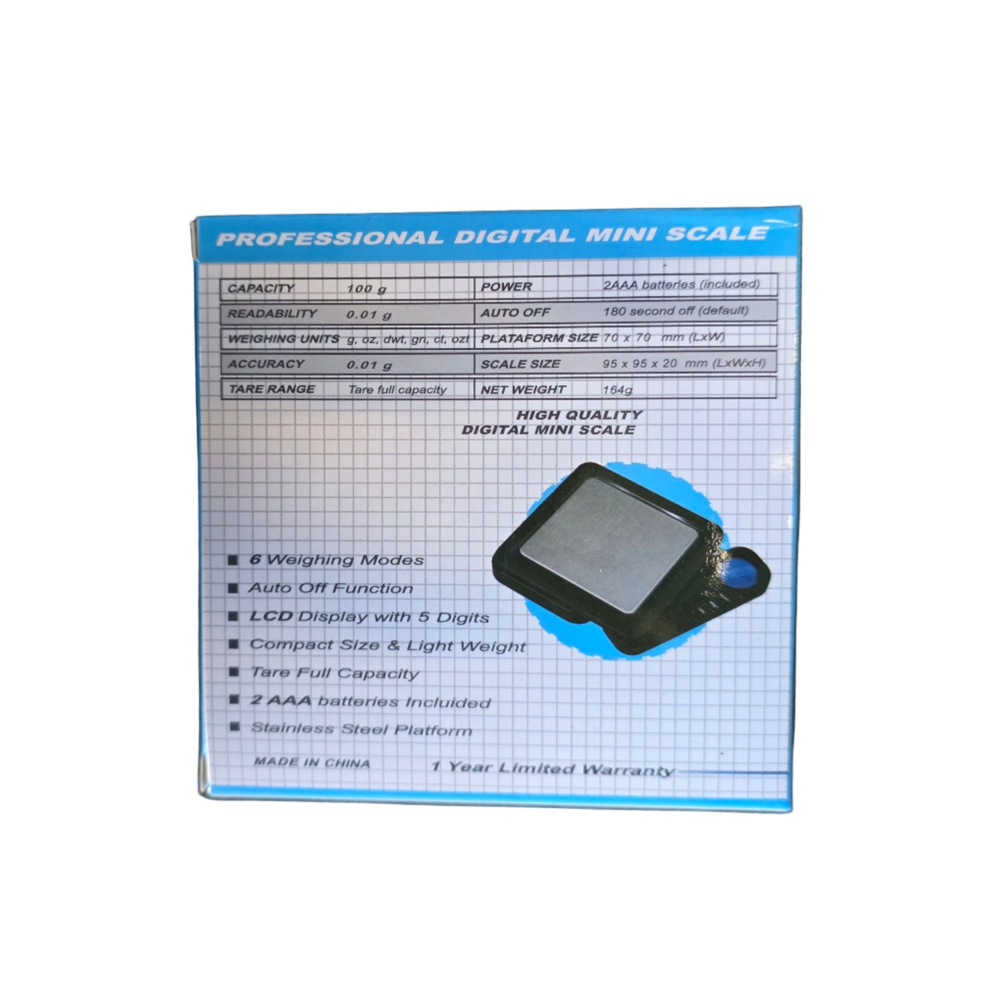 SCALE SUPREME WEIGH SW16 100 * 0.01G 1CT