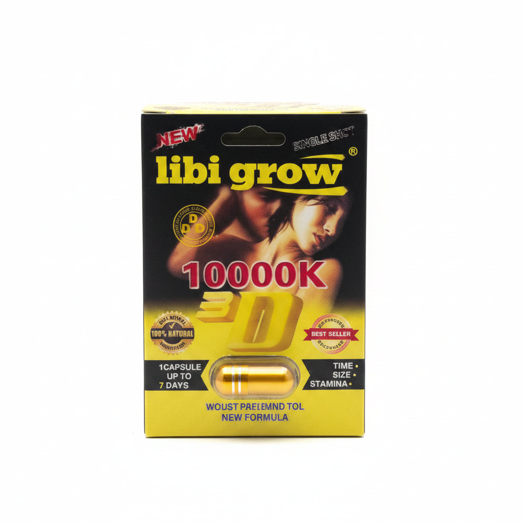 LIBI GROW, MAGNUM, VIP, RED BULL, VVIP, SINGLE PILLS SEX ENHANCEMENT 24PK