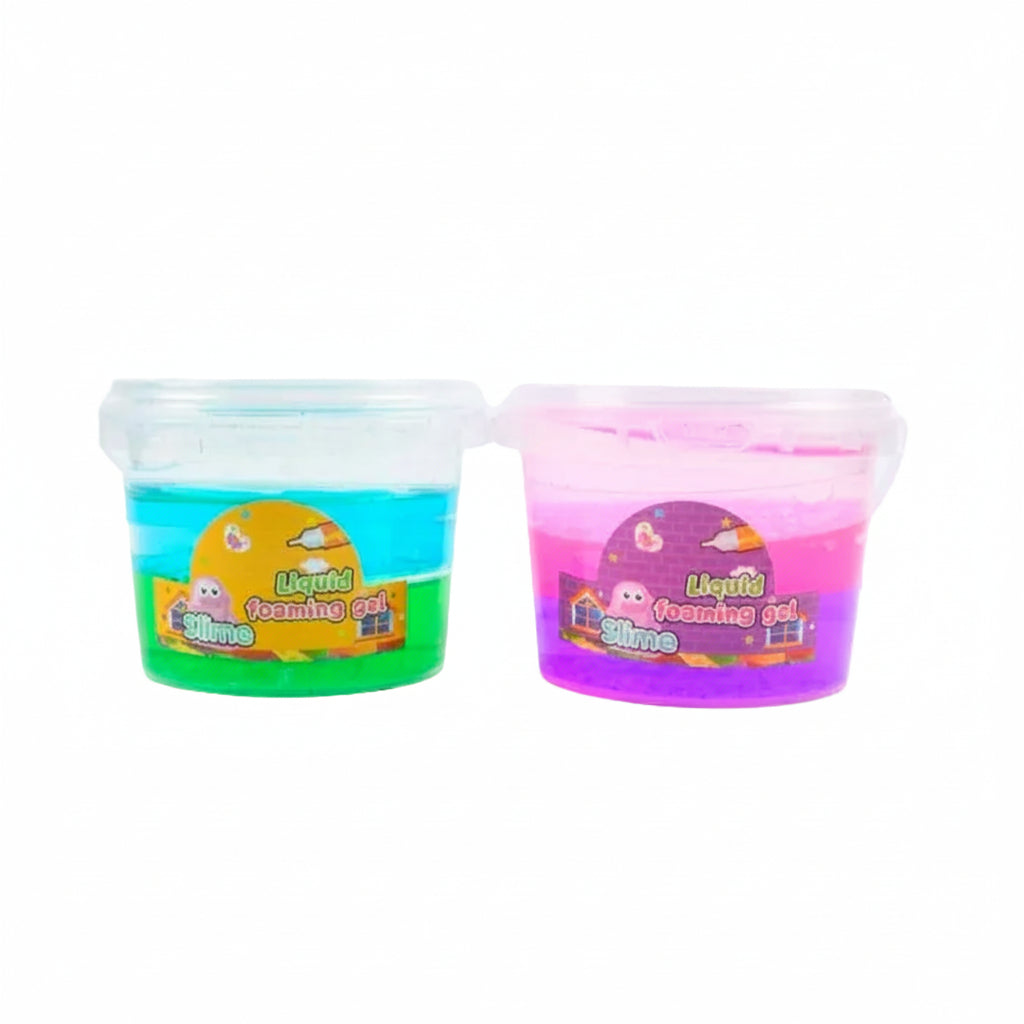 BUCKET PUTTY SLIME GLITTER CRYSTAL ASST COLORS 500 G 12PK