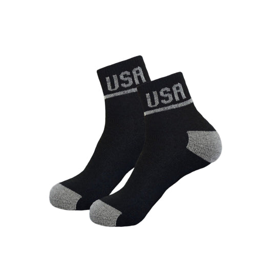 SOCKS ANKLE BLACK(10-13) 12PK