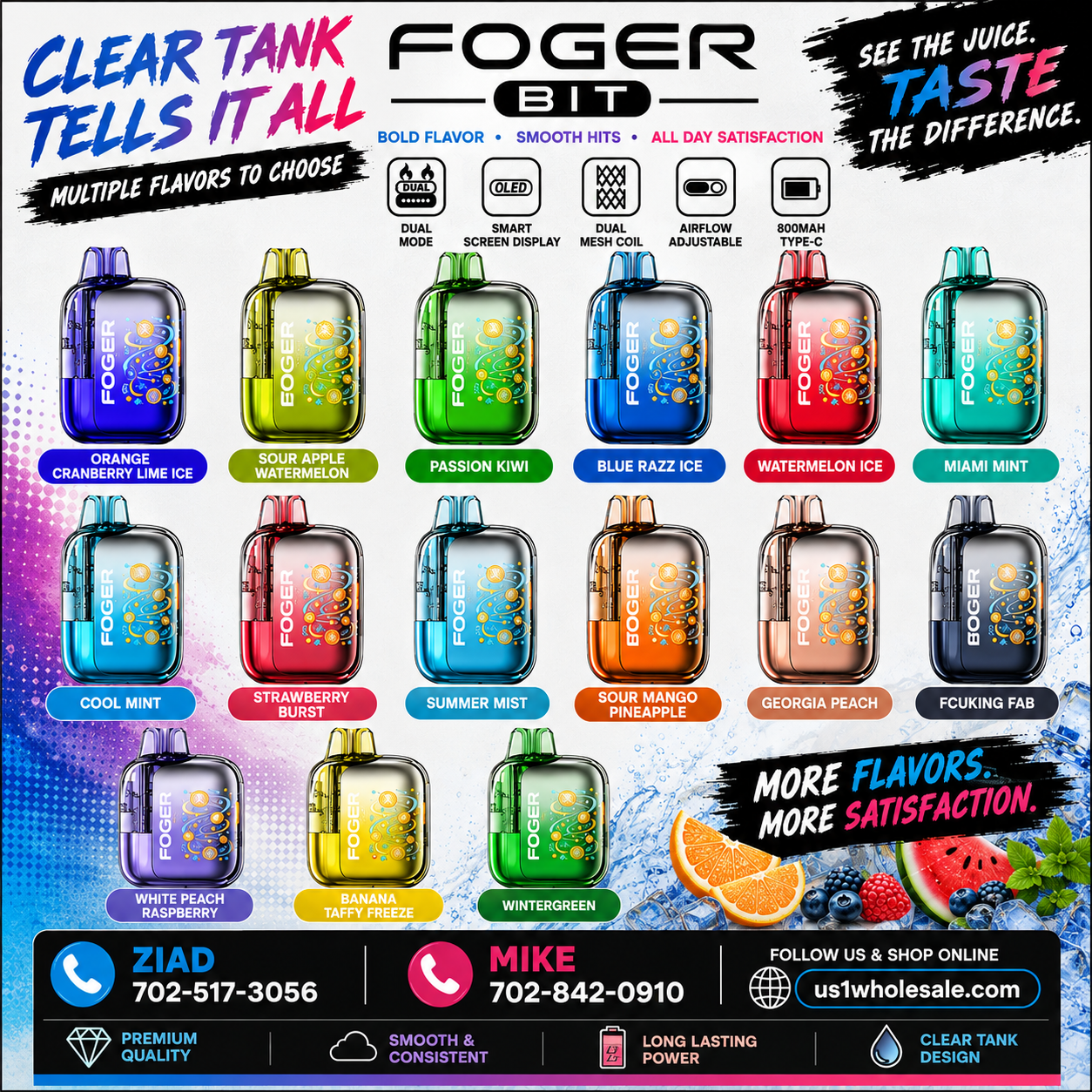 FOGER BIT 35K VAPE DISPOSABLE 5PK