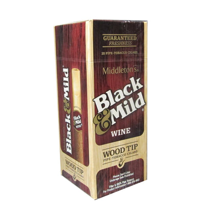 BLACK & MILD WOOD - PLASTIC TIPS SINGLE PACKS 25CT