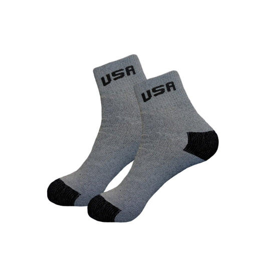 SOCKS ANKLE GRAY(9-11) 12PK