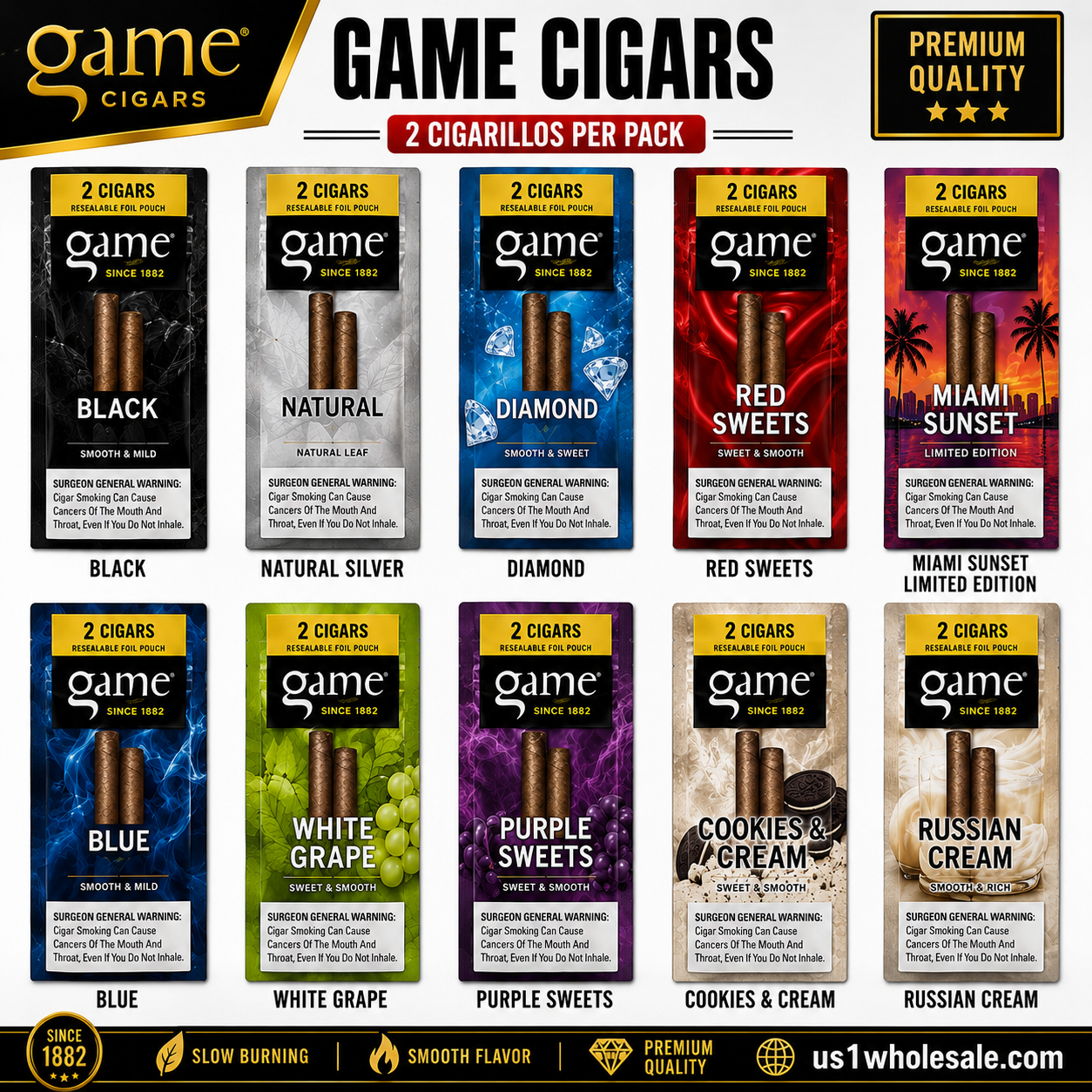 GAME LEAF CIGARILLOS 2/$1.29 F.P. LTO 30/20PK