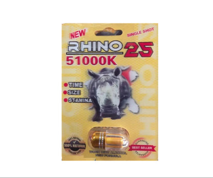 RHINO SINGLE PILLS ENHANCEMENT SEX 24PK