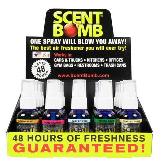 AIR FRESHNER SPRAY SCENT BOMB 1OZ ASSORTED 20PK