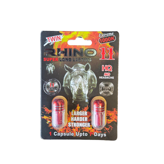 RHINO PILLS 11 2CT 12PK