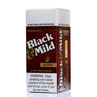 BLACK & MILD WOOD - PLASTIC TIPS SINGLE PACKS 25CT