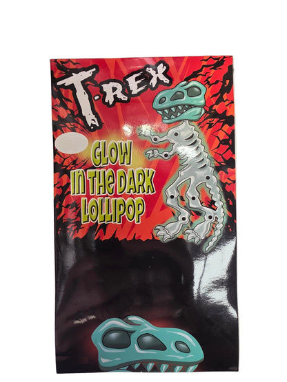 CANDY LOLLIPOP GLOW IN THE DARK T-REX 30CT