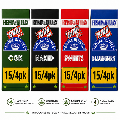 ROYAL BLUNT HEMP A RILLO 15/4PK