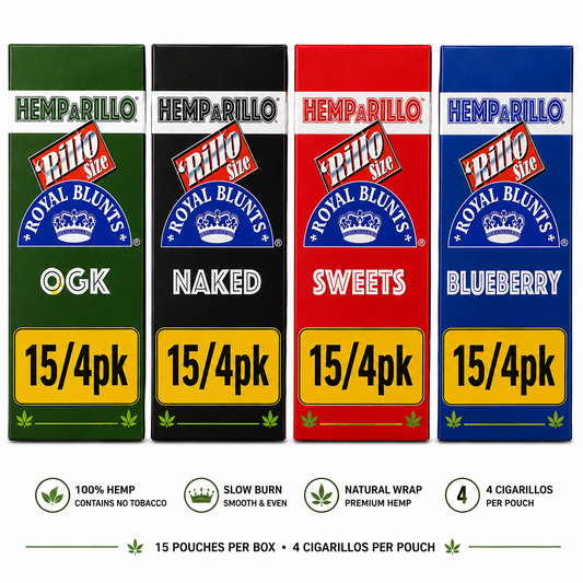 ROYAL BLUNT HEMP A RILLO 15/4PK