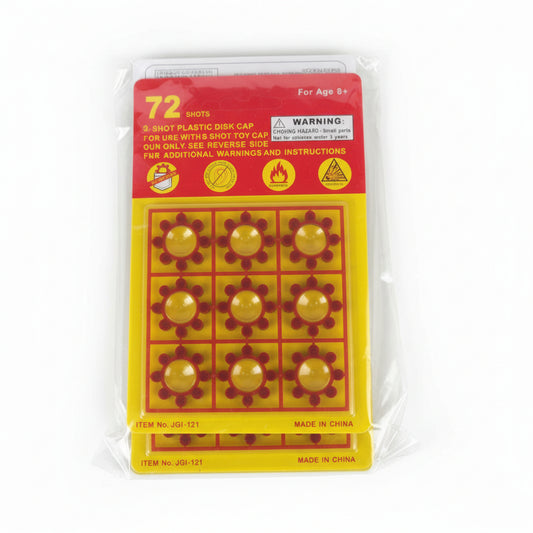 TOYS 8-SHOT PLASTIC DISK CAP 12PK