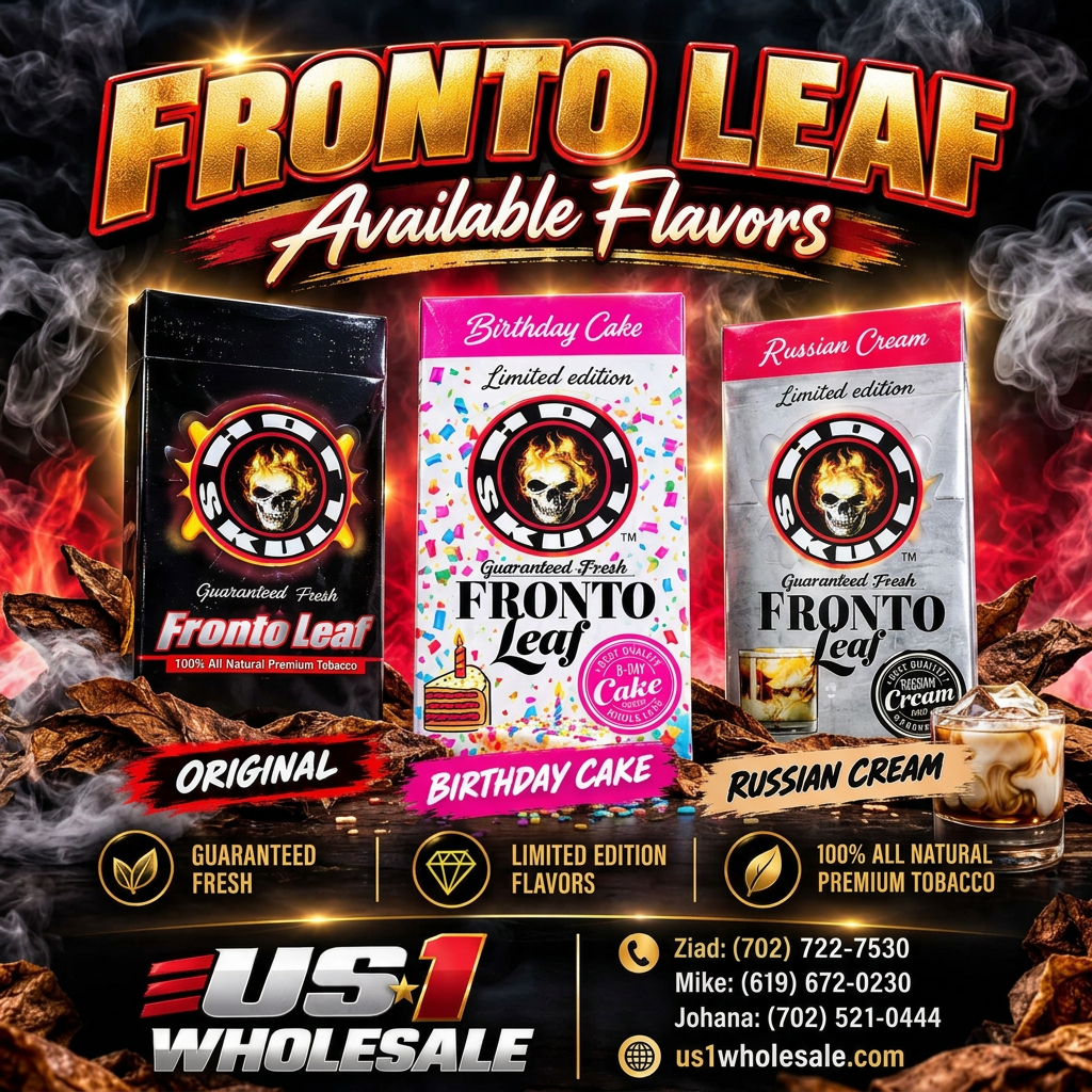 HOT SKULL FRONTO LEAF 10 POUCHES PER DISPLAY