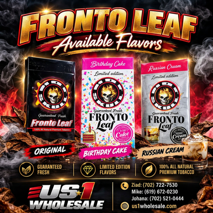 HOT SKULL FRONTO LEAF 10 POUCHES PER DISPLAY