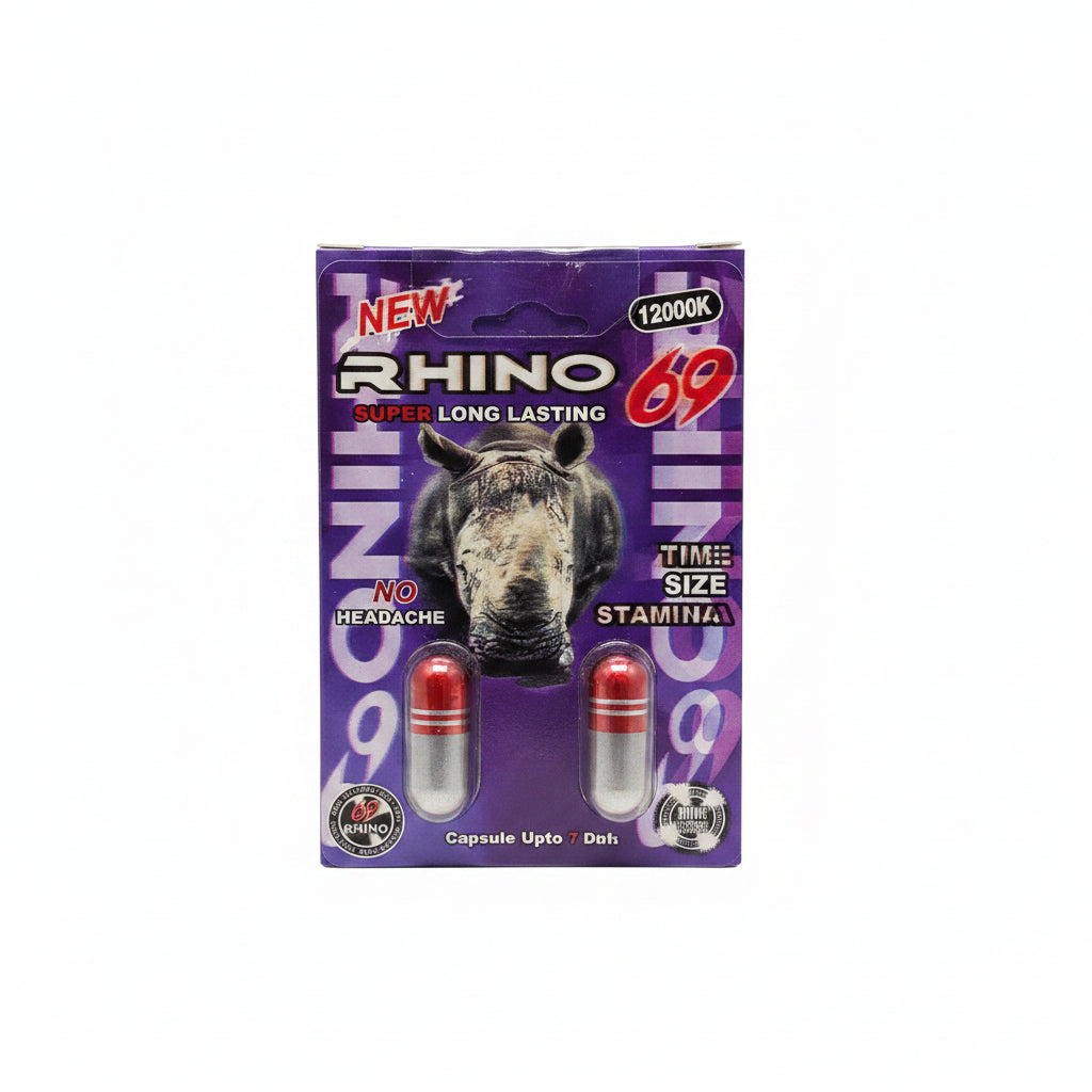 RHINO SOUBLE PILLS ENHANCEMENT SEX 24PK