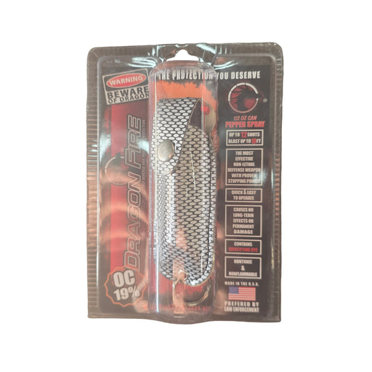 PEPPER SPRAY DRAGON FIRE OC19% BLK & WHT 1CT