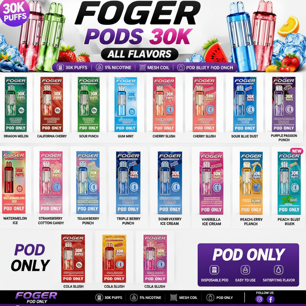FOGER PODS VAPE 5PK