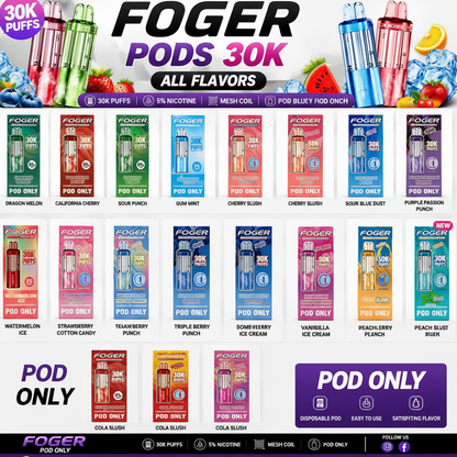 FOGER PODS VAPE 5PK