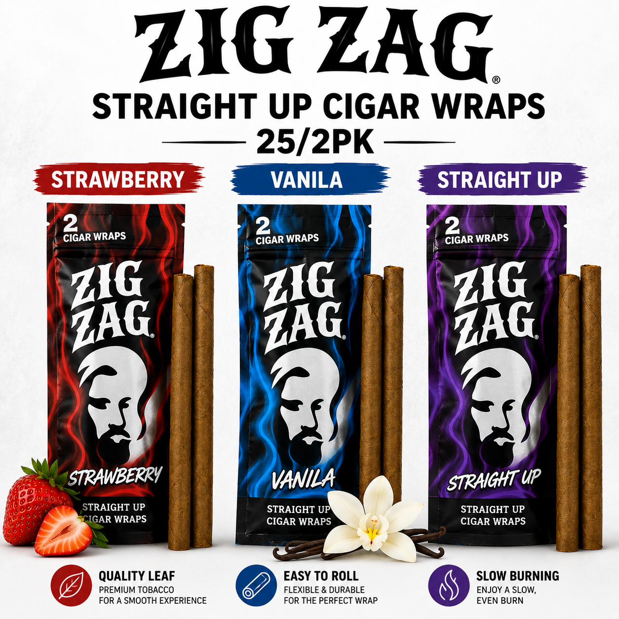 ZIG ZAG CIGAR WRAPS 25/2PK