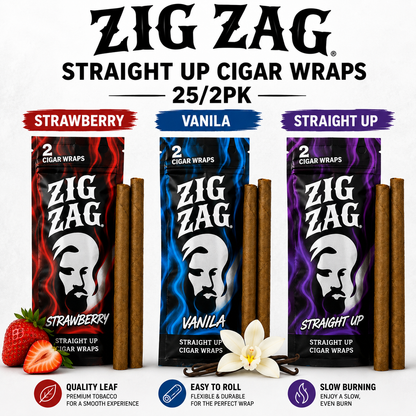 ZIG ZAG CIGAR WRAPS 25/2PK