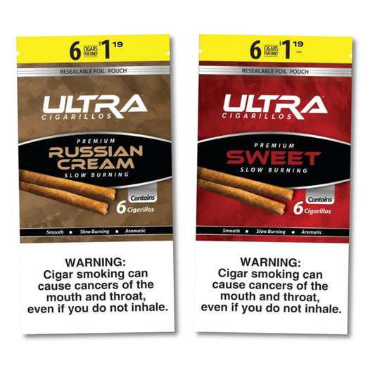 ULTRA CIGARILLOS 6/($1.19-$1.49) 15/6PK