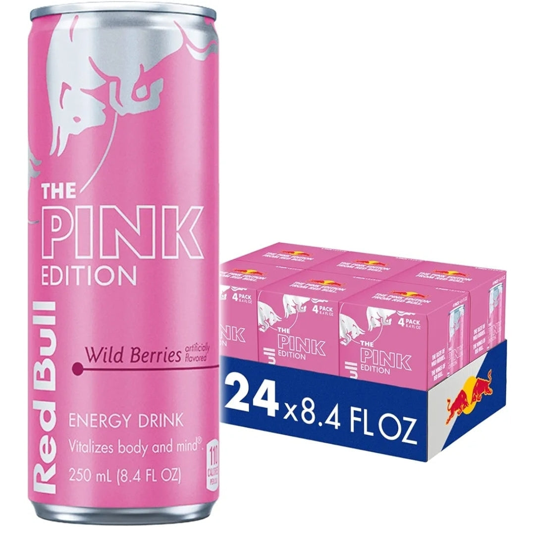 REDBULL ENERGY WILD BERRIES PINK 8.4OZ 24PK