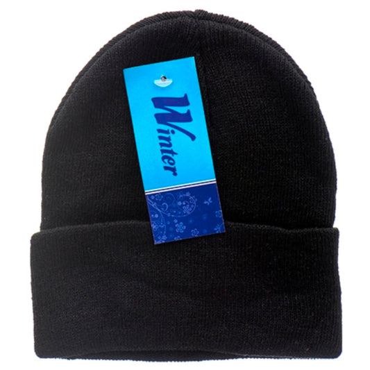 HW WINTER BEANIE BLACK COLOR 1CT