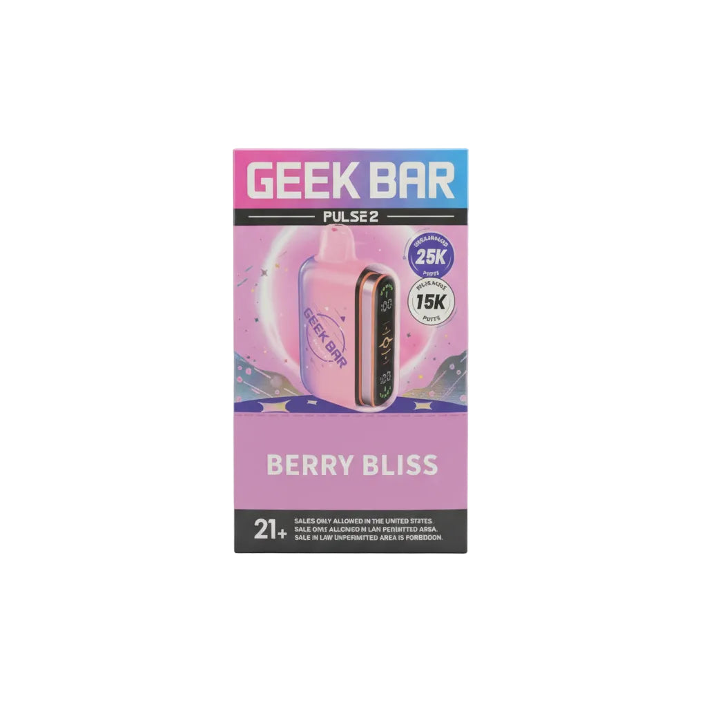 GEEK BAR PULSE2 HUBBA 25K VAPE 5PK