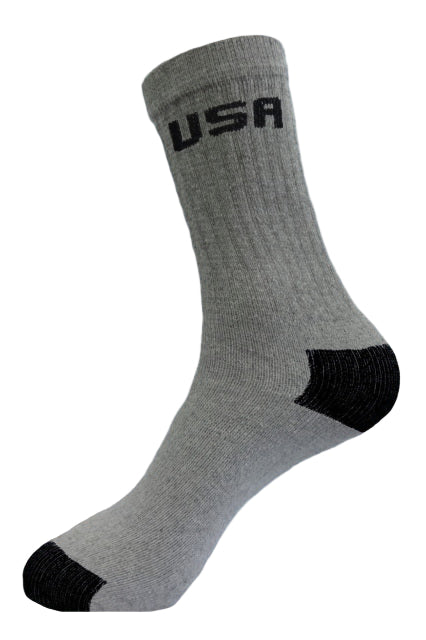 SOCKS LONG GRAY(10-13) 12PK