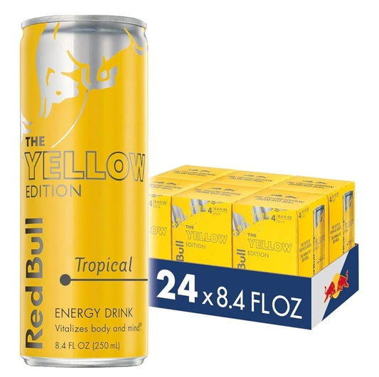 REDBULL ENERGY TROPICAL YELLOW 8OZ 24PK