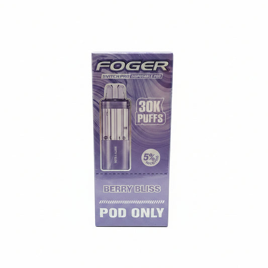VAPE FOGER PODS 30K BERRY BLISS 5PK