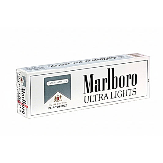 MARLBORO CARTON ULTRA LIGHT MELLOW FLAVOR PACK SHORT 10PK